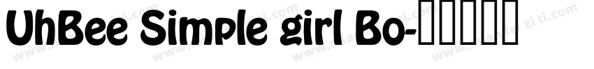 UhBee Simple girl Bo字体转换